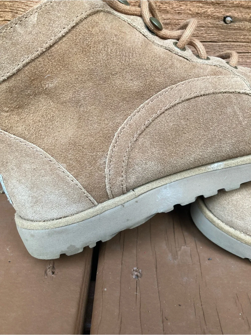 UGG Suede Lace-Up Boots